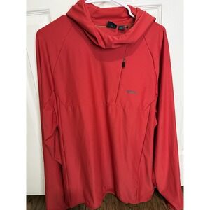 BOSS Hugo Boss Men's Red Performance Hoodie XXL Lightweight Athletic Pullover